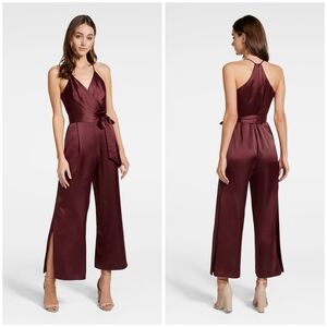 Ever New Maddison satin wrap petite jumpsuit 2P